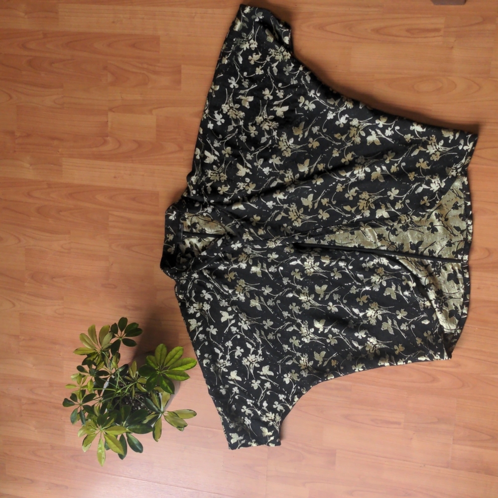 Cherry blossom satin kimono shawl